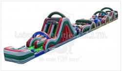 radical20run20green2020red20obstacle20course20rental20tul 3 108ft Radical Run Green & Red WATER Obstacle Course